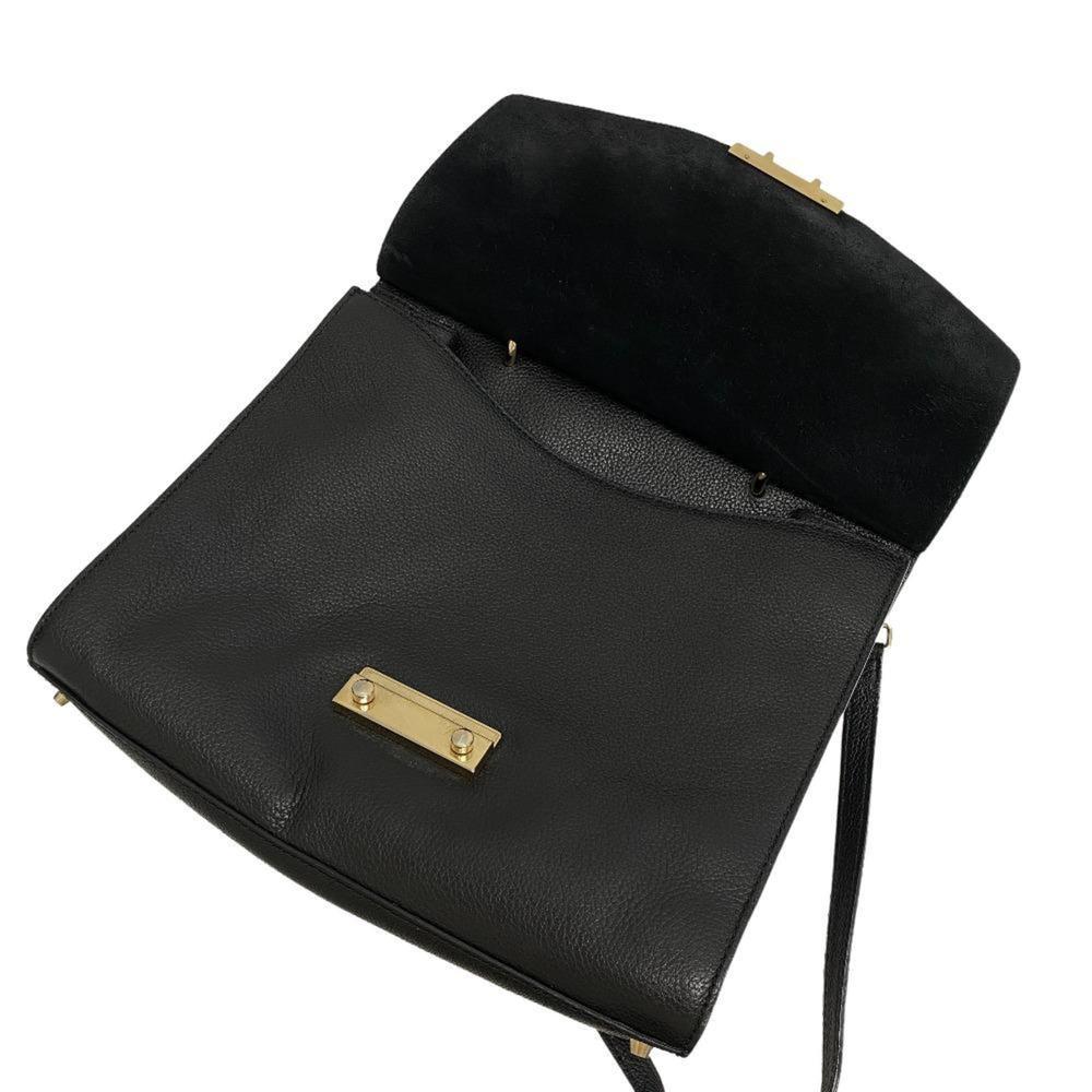 FURLA Metropolis 2WAY Hand Shoulder Bag Handbag Black Ladies - Picture 10 of 10